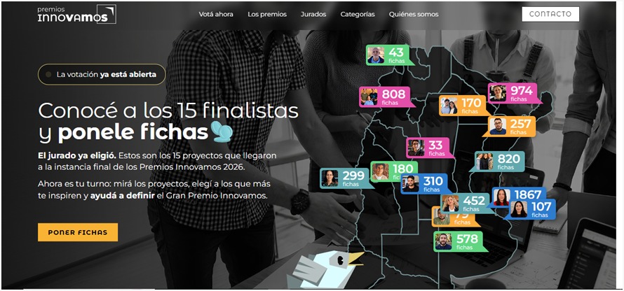 ¡Somos finalistas de los Premios Innovamos 2026! Acompañanos con tu voto